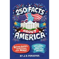 250 Facts About America: Quizzes, Quotes, Questions, and More! With Bonus Journal Pages for Writing! - Book - Paracay