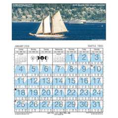 Seattle Tide Graph Calendar 2026 - Book - Paracay