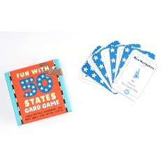 Fun with 50 States Card Game: Learn Capitals, Nicknames, and More about the United States! - Playing Cards - Paracay