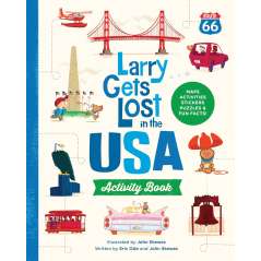 Larry Gets Lost in the USA Activity Book (with: Stickers!) Travel Activities for Kids Ages 4-8 - Book - Paracay
