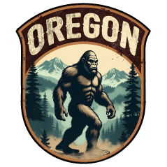 Oregon Misty Mountains Squatch - Sticker - Paracay