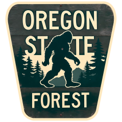 Oregon State Forest Sign - Sticker - Paracay