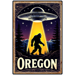 Oregon UFO Abduction - Sticker - Paracay