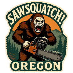 Sawsquatch Oregon - Sticker - Paracay