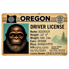 Vintage Bigfoot ID - Oregon - Sticker - Paracay