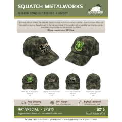 Squatch Metalworks Package Deal - Bigfoot Hats (WHOLESALE ONLY) SPS13 - Paracay