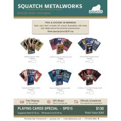 Squatch Metalworks Package Deal - Playing Cards (WHOLESALE ONLY) SPS15 - Playing Cards