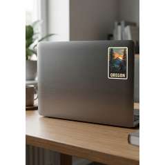 Oregon Sunset Vista Squatch - Sticker - Paracay