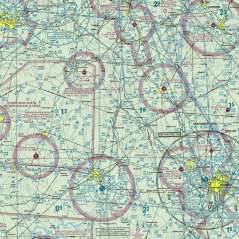 Close-up of the Alabama sectional chart showing airports and airspace