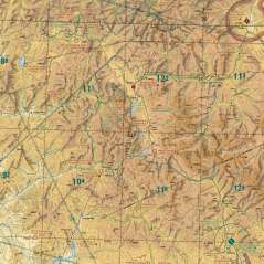Close-up of the Idaho sectional chart showing airports and airspace