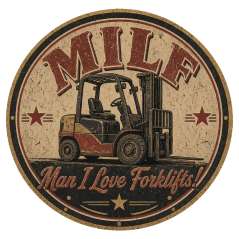 Man I Love Forklifts - Vinyl Sticker - Paracay