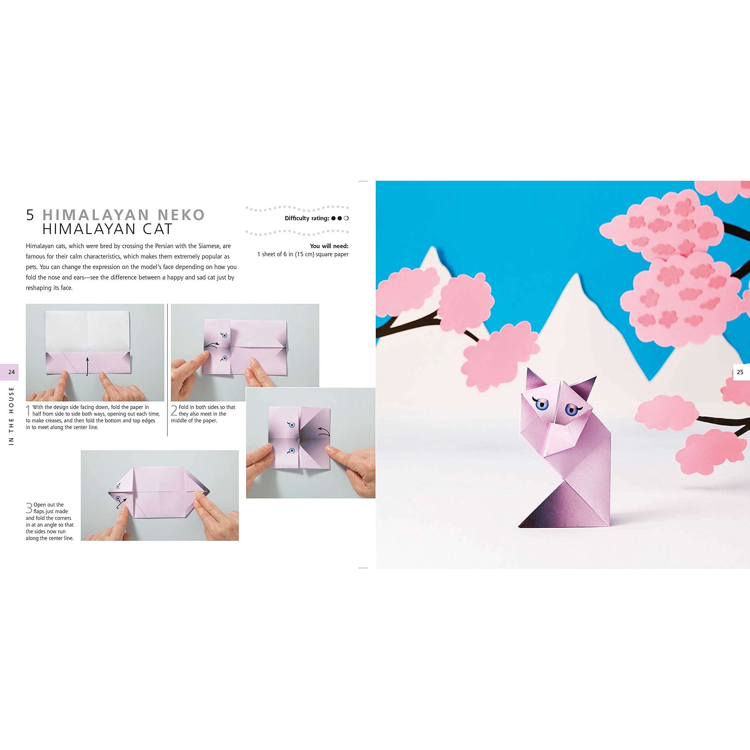 Japanese Origami - Paper pack plus 64-page book by Mari Ono