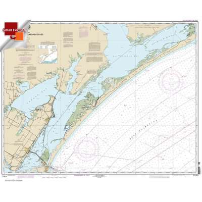 Gulf Coast NOAA Charts :Small Format HISTORICAL NOAA Chart 11313: Matagorda Light to Aransas Pass