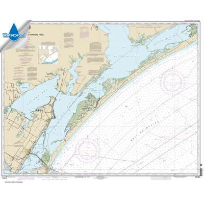Waterproof NOAA Charts :Waterproof HISTORICAL NOAA Chart 11313: Matagorda Light to Aransas Pass