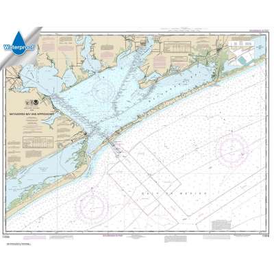 Waterproof NOAA Charts :Waterproof NOAA Chart 11316: Matagorda Bay and approaches