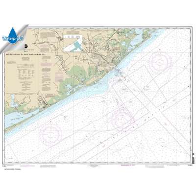 Waterproof NOAA Charts :Waterproof NOAA Chart 11321: San Luis Pass to East Matagorda Bay