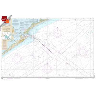 Gulf Coast NOAA Charts :Small Format NOAA Chart 11323: Approaches to Galveston Bay
