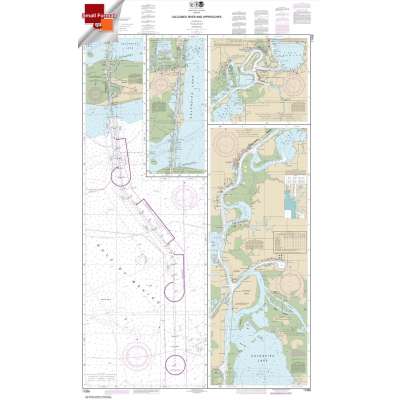 Gulf Coast NOAA Charts :Small Format NOAA Chart 11339: Calcasieu River and Approaches