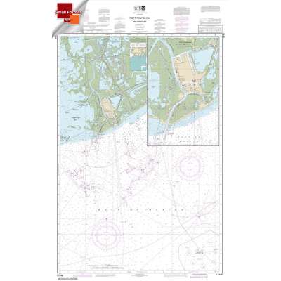 Gulf Coast NOAA Charts :Small Format NOAA Chart 11346: Port Fourchon and Approaches