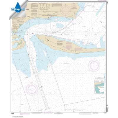 Waterproof NOAA Charts :Waterproof HISTORICAL NOAA Chart 11384: Pensacola Bay Entrance
