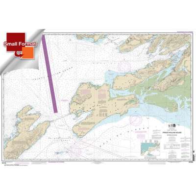 Alaska NOAA Charts :Small Format NOAA Chart 16709: Prince William Sound-eastern entrance