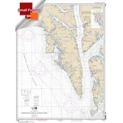 Small Format NOAA Chart 17320: Coronation Island to Lisianski Strait
