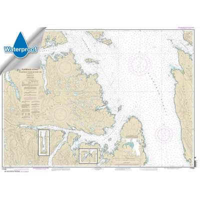Alaska Charts :Waterproof NOAA Chart 17436: Clarence Strait: Cholmondeley Sound and Skowl Arm
