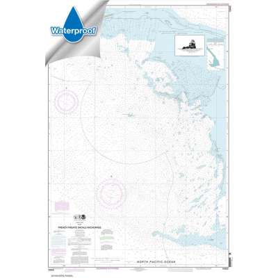 Pacific Coast Charts :Waterproof HISTORICAL NOAA Chart 19402: French Frigate Shoals Anchorage