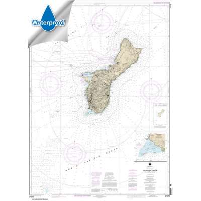 Pacific Coast NOAA Charts :Waterproof NOAA Chart 81048: Mariana Islands Island of Guam Territory of Guam;Cocos Lagoon