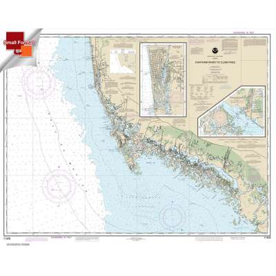 Gulf Coast NOAA Charts :Small Format NOAA Chart 11429: Chatham River to Clam Pass;Naples Bay;Everglades Harbor
