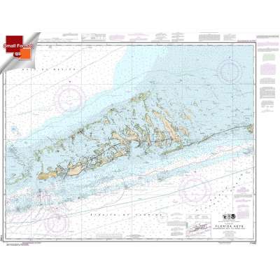 Gulf Coast NOAA Charts :Small Format NOAA Chart 11442: Florida Keys Sombrero Key to Sand Key