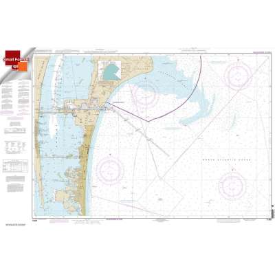 Atlantic Coast NOAA Charts :Small Format NOAA Chart 11481: Approaches to Port Canaveral