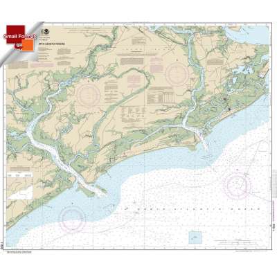 Small Format NOAA Chart 11522: Stono and North Edisto Rivers