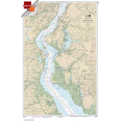 Atlantic Coast NOAA Charts :Small Format NOAA Chart 12311: Delaware River Smyrna River to Wilmington