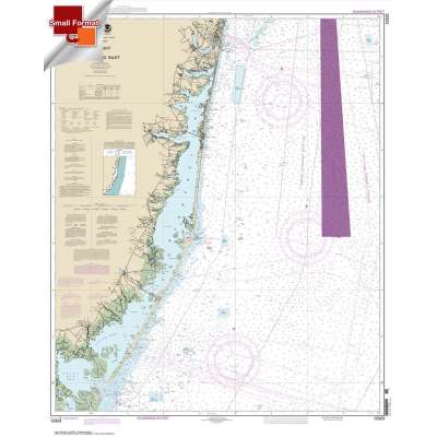 Atlantic Coast NOAA Charts :Small Format HISTORICAL NOAA Chart 12323: Sea Girt to Little Egg Inlet