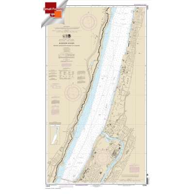 Small Format NOAA Chart 12345: Hudson River George Washington Bridge to Yonkers