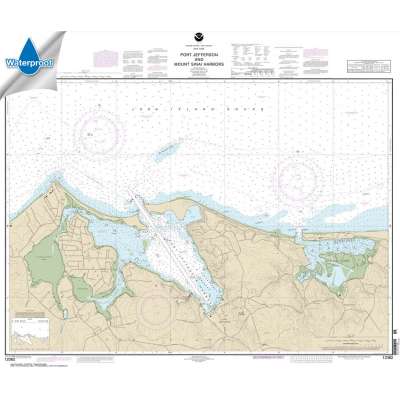 Atlantic Coast NOAA Charts :Waterproof NOAA Chart 12362: Port Jefferson and Mount Sinai Harbors