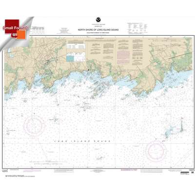 Atlantic Coast NOAA Charts :Small Format NOAA Chart 12373: North Shore of Long Island Sound Guilford Harbor to Farm River