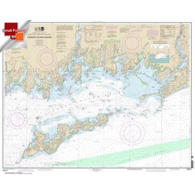 Small Format NOAA Chart 13214: Fishers Island Sound