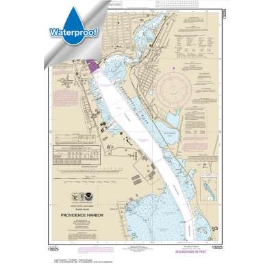 Atlantic Coast NOAA Charts :Waterproof NOAA Chart 13225: Providence Harbor
