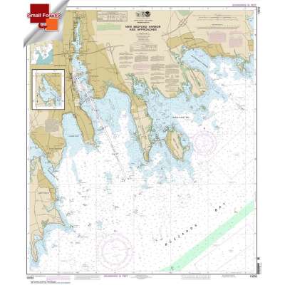 Atlantic Coast NOAA Charts :Small Format NOAA Chart 13232: New Bedford Harbor and Approaches