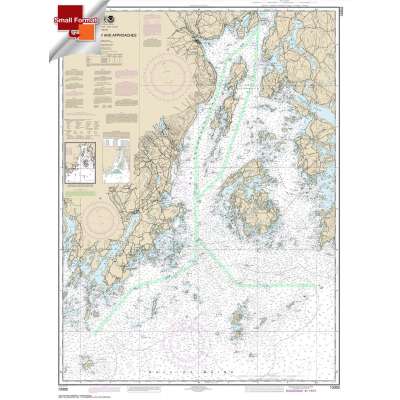 Atlantic Coast NOAA Charts :Small Format NOAA Chart 13302: Penobscot Bay and Approaches