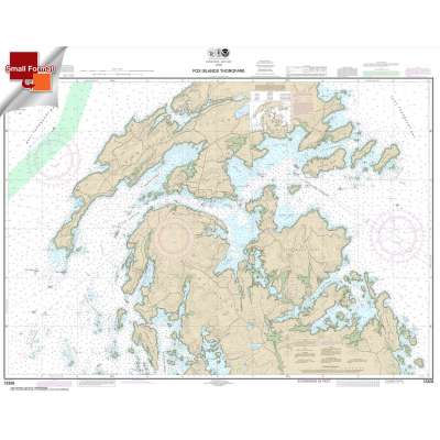 Small Format NOAA Chart 13308: Fox Islands Thorofare
