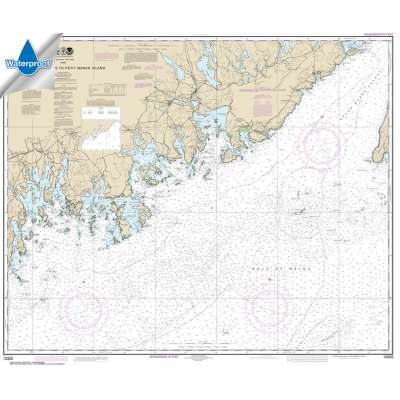Atlantic Coast NOAA Charts :Waterproof NOAA Chart 13325: Quoddy Narrows to Petit Manan lsland