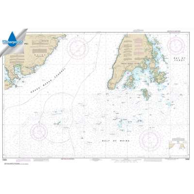 Atlantic Coast NOAA Charts :Waterproof NOAA Chart 13392: Grand Manan Channel Southern Part