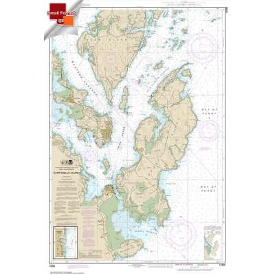 Atlantic Coast NOAA Charts :Small Format NOAA Chart 13396: Campobello Island; Eastport Harbor