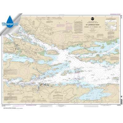 Waterproof NOAA Charts :Waterproof NOAA Chart 14772: Ironsides l.: N.Y.: to Bingham l.: Ont.