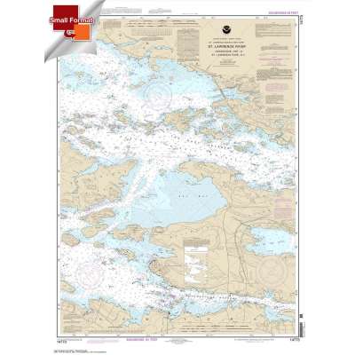 Great Lakes NOAA Charts :Small Format NOAA Chart 14773: Gananoque: Ont.: to St. Lawrence Park. N.Y.