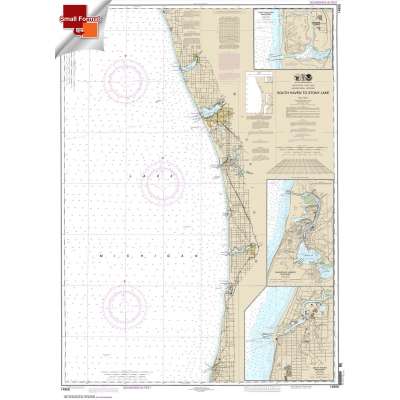 Great Lakes NOAA Charts :Small Format NOAA Chart 14906: South Haven to Stony Lake;South Haven;Port Sheldon;Saugatuck Harbor