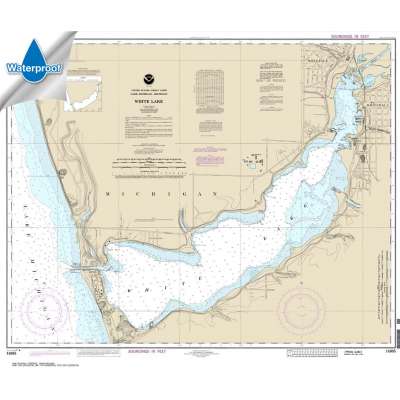 Waterproof NOAA Charts :Waterproof NOAA Chart 14935: White Lake